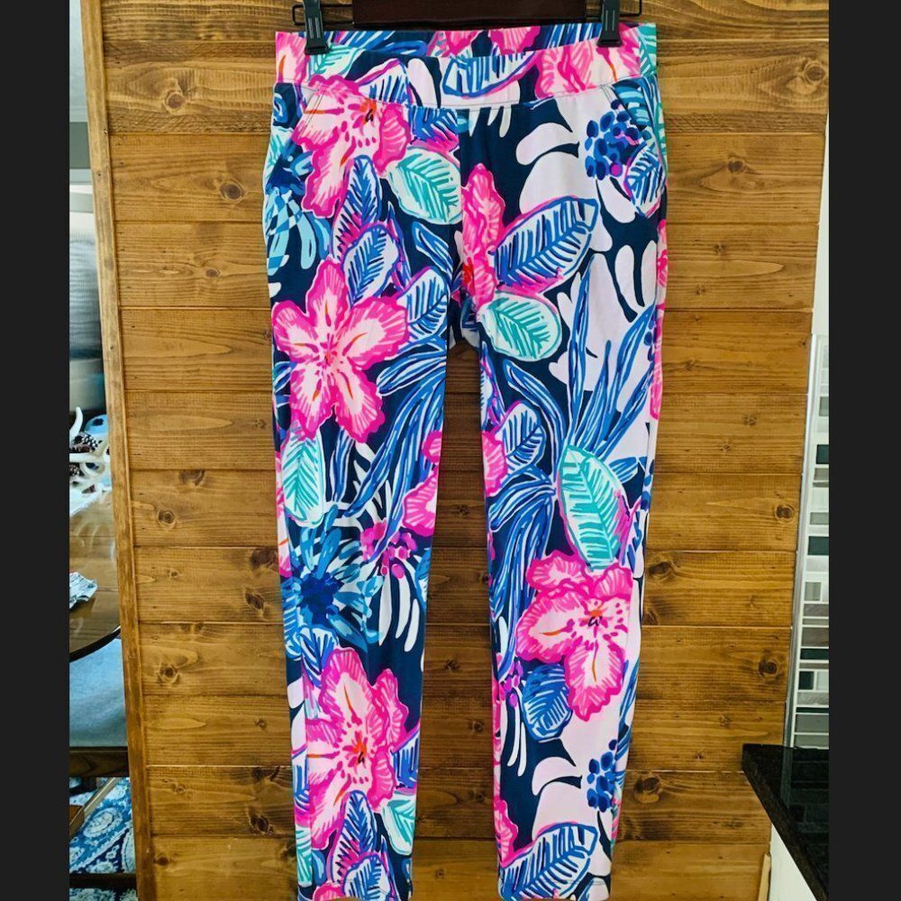 Lilly Pulitzer Malani Knit Pant High Tide Navy S